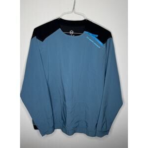Under Armour Mens UA RUSH Stretch Woven Crew‎ Pullover Blue XL 1366193